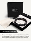 Black Braided Leather & Black Onyx Bead Bracelet