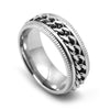 Men's Accessories Rotatable Chain Gear Titanium Steel Rings