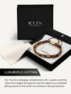 Tigers Eye Beaded Bracelet - Havana