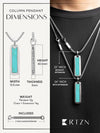 Turquoise Column Pendant Necklace