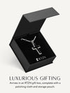 Black Onyx Cross Pendant Necklace