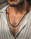Black Cuban Link Chain (3.5mm)