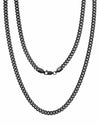 Black Cuban Link Chain (3.5mm)