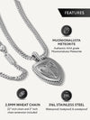 Meteorite Shield Pendant Necklace