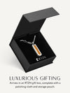 Tiger Eye Column Pendant Necklace