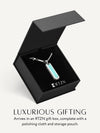 Turquoise Column Pendant Necklace