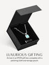 Turquoise Square Pendant Necklace