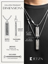 Meteorite Column Pendant Necklace