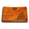 Handcrafted Leather Slim Card Holder Wallet  - Redfish