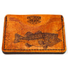Handcrafted Leather Slim Card Holder Wallet  - Largemouth Bass