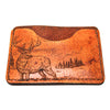 Handcrafted Leather Slim Card Holder Wallet  - Whitetail Glance