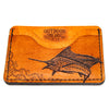 Handcrafted Leather Slim Card Holder Wallet  - Sailfish Story