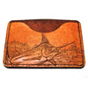 Handcrafted Leather Slim Card Holder Wallet  - Marlin Story