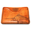 Handcrafted Leather Slim Card Holder Wallet  - Marlin Story