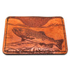 Handcrafted Leather Slim Card Holder Wallet  - Brown Trout