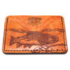 Handcrafted Leather Slim Card Holder Wallet  - Brown Trout