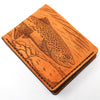 Handcrafted Brown Trout Leather Bill Fold Wallet - Made to Order in USA