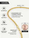 Gold Cuban Link Chain (5mm)