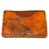 Handcrafted Leather Slim Card Holder Wallet  - Largemouth Bass