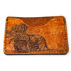 Handcrafted Leather Slim Card Holder Wallet  - Mallard Ducks