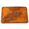 Handcrafted Leather Slim Card Holder Wallet  - Redfish