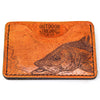Handcrafted Leather Slim Card Holder Wallet  - Snook