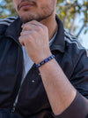 Men’s Blue Lapis Lazuli Beaded Bracelet Havana