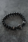 Day of the Dead Black Bead Bracelet