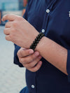 Black Onyx Beaded Bracelet - Morocco