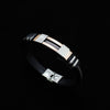 Stainless Steel Silicone Bracelet Men Jewelry Wrist Band Punk Style  Men Rubber Charm Brecelet