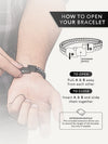 Black Leather & Silver Box Chain Bracelet