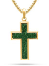 Jade Cross Pendant Necklace