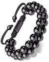 Black Tourmaline Beaded Bracelet - Morocco