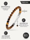 Tigers Eye Beaded Bracelet - Chain Fit