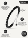 Black Onyx Beaded Bracelet - Chain Fit