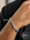 Oxidized Hammered Cuff Bracelet