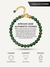 Jade Beaded Bracelet - Chain Fit