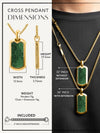 Jade Dog Tag Pendant Necklace