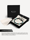 Turquoise & Black Onyx Beaded Bracelet - Navajo