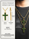 Jade Cross Pendant Necklace