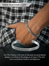 Feather Bone Cuff Bracelet