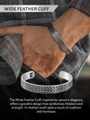Native Feather Cuff Bracelet