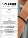 Black Onyx Beaded Bracelet - Chain Fit