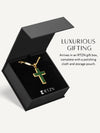 Jade Cross Pendant Necklace