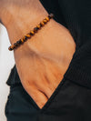 Tigers Eye Beaded Bracelet - Chain Fit