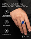 Lapis Lazuli Cushion Signet Ring