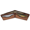 Handcrafted Freshwater checklist Leather Bill Fold Wallet - Made to Order in USA