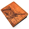 Handcrafted Leather Original Mens Wallet - Blue Marlin