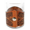 Handcrafted Leather Wrapped Whiskey Glass | Mahi Rocks glass