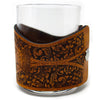 Handcrafted Leather Wrapped Whiskey Glass | GAG Grouper Rocks Glass